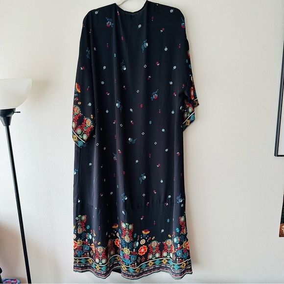 Kendall & Kylie Floral Cover Up Kimono Bikini Long Tops Beachwear - Picture 7 of 8